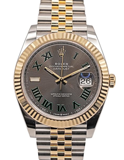 rolex datejust 41 wimbledon steel|rolex datejust 41 price uk.